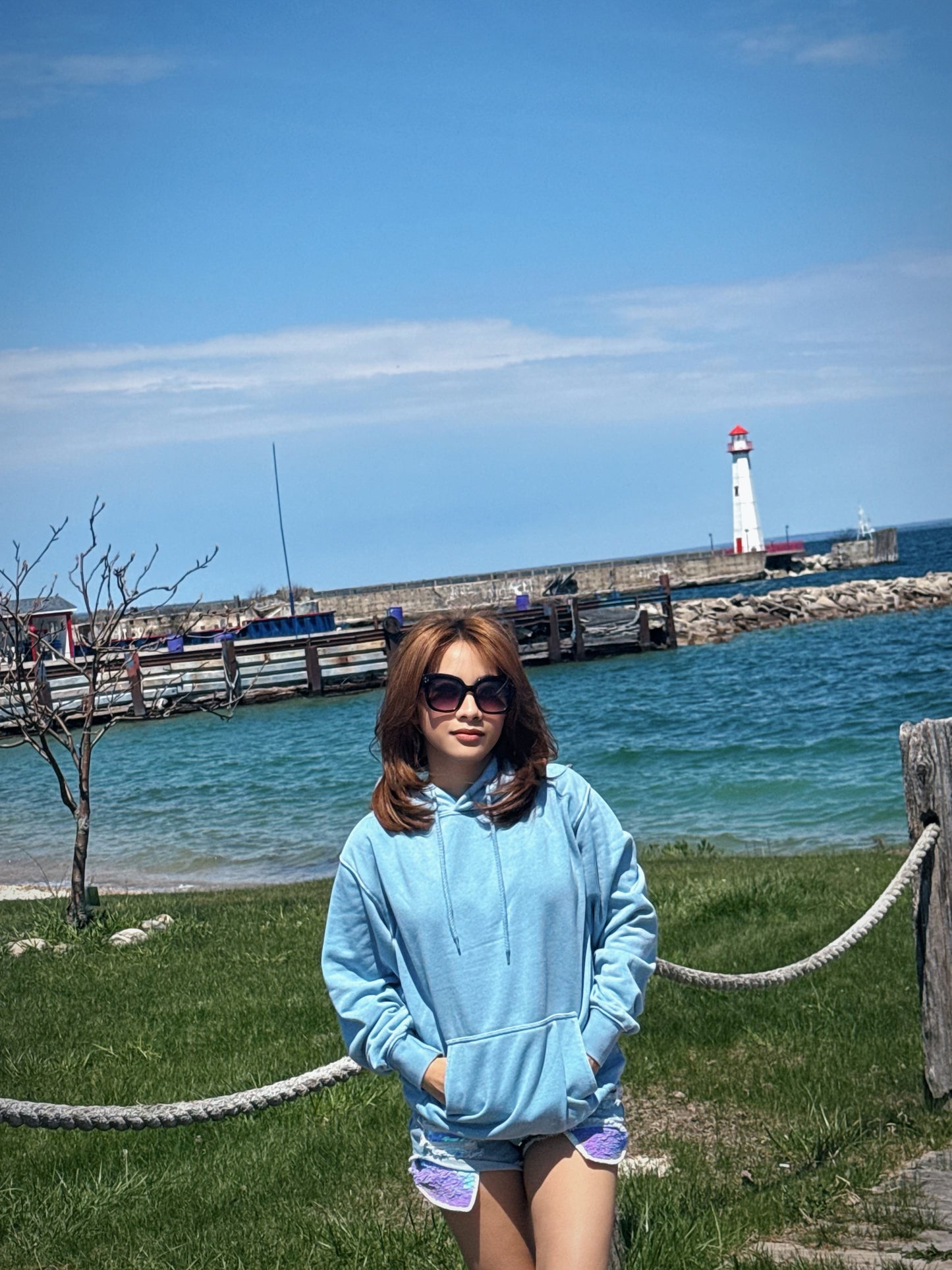 LIGHT DENIM SWEATSHIRT