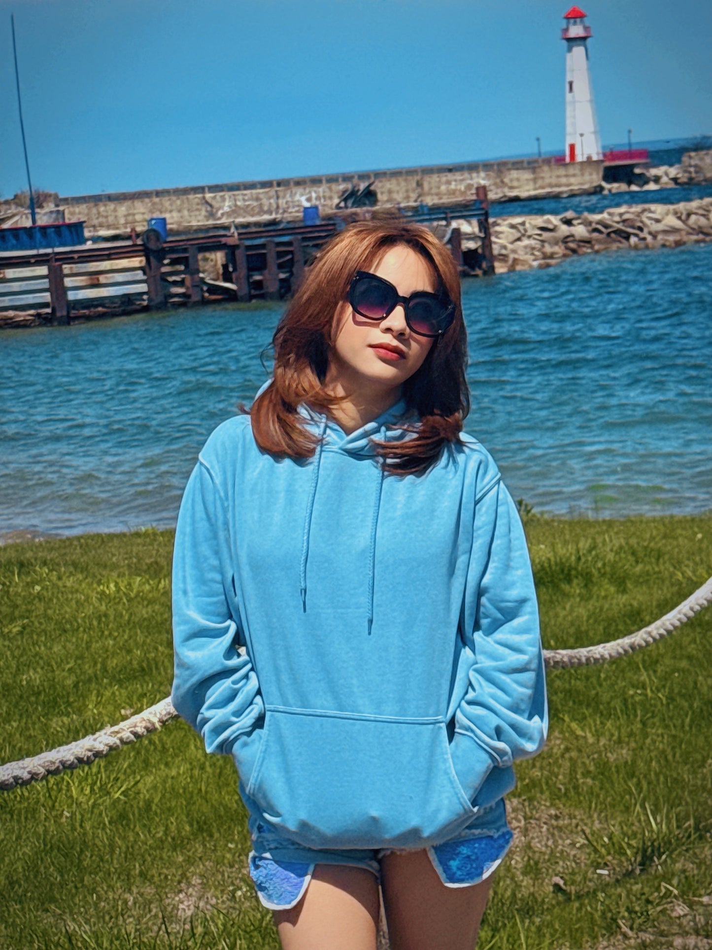 LIGHT DENIM SWEATSHIRT