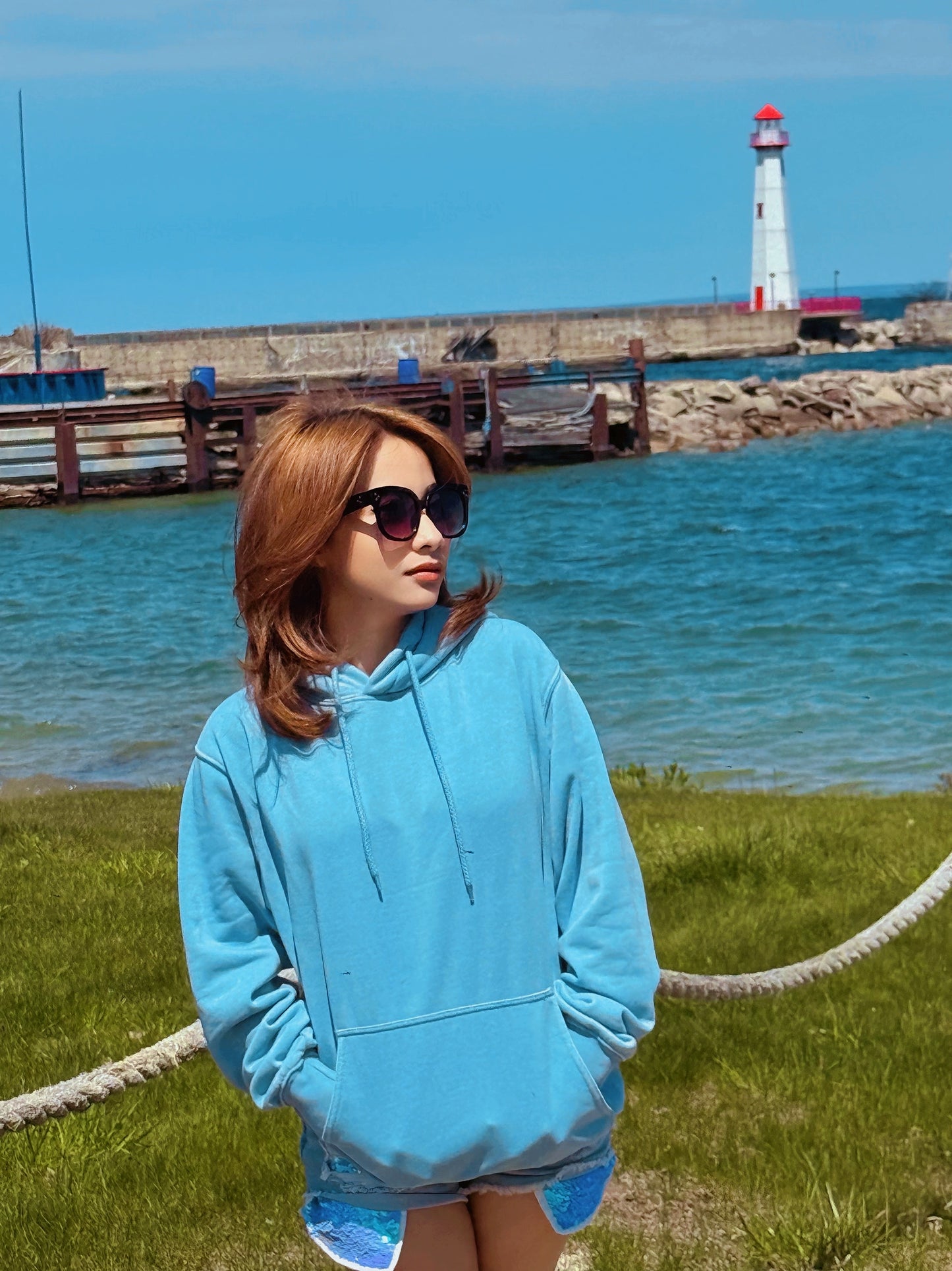 LIGHT DENIM SWEATSHIRT