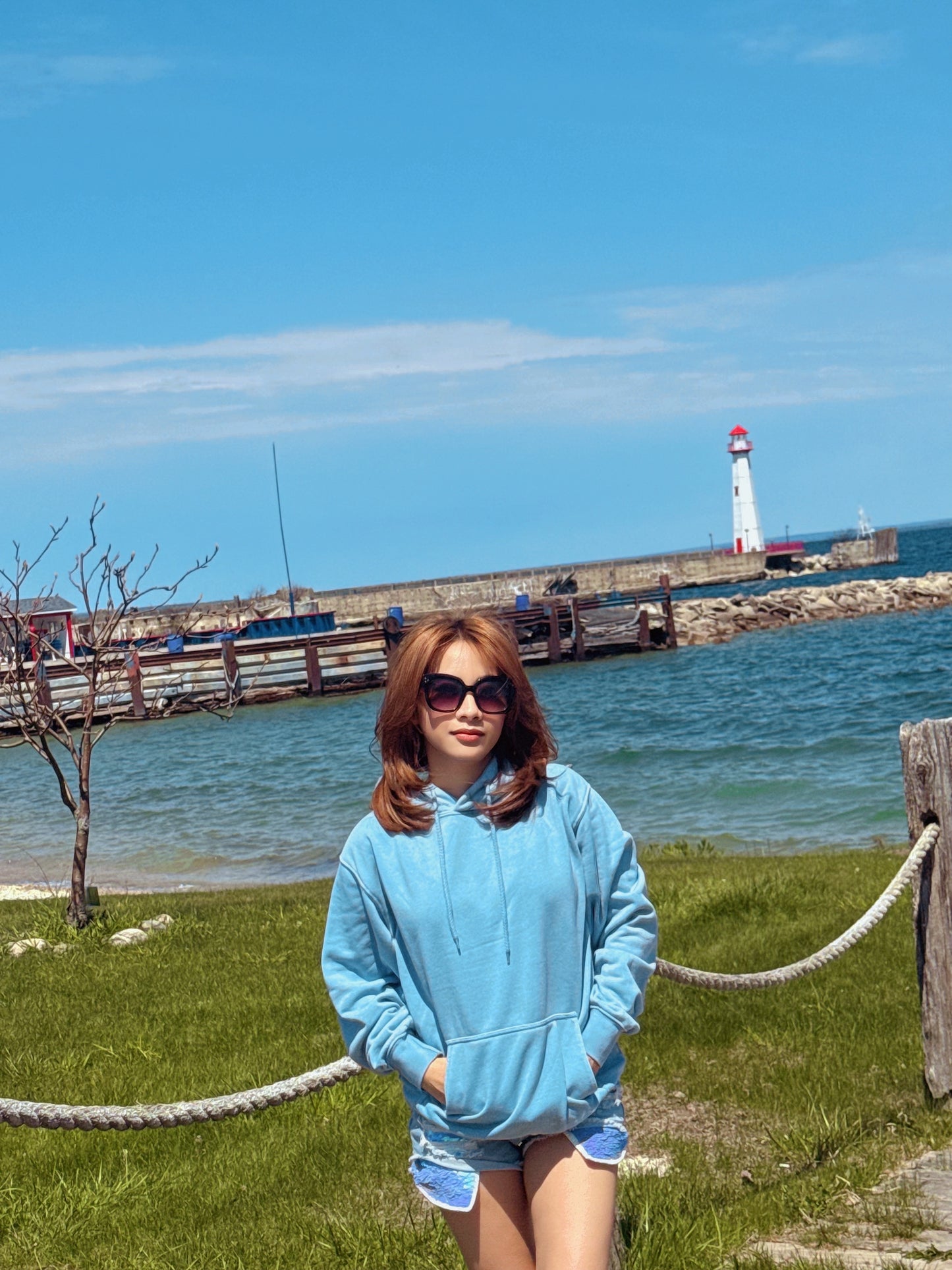 LIGHT DENIM SWEATSHIRT